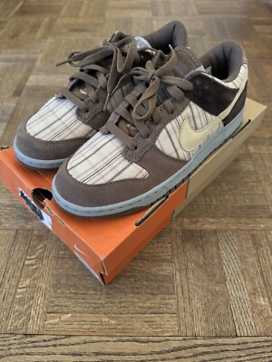 Nike Dunk Low Premium Net Palomino Plaid' Before Travis Scott Size 9 