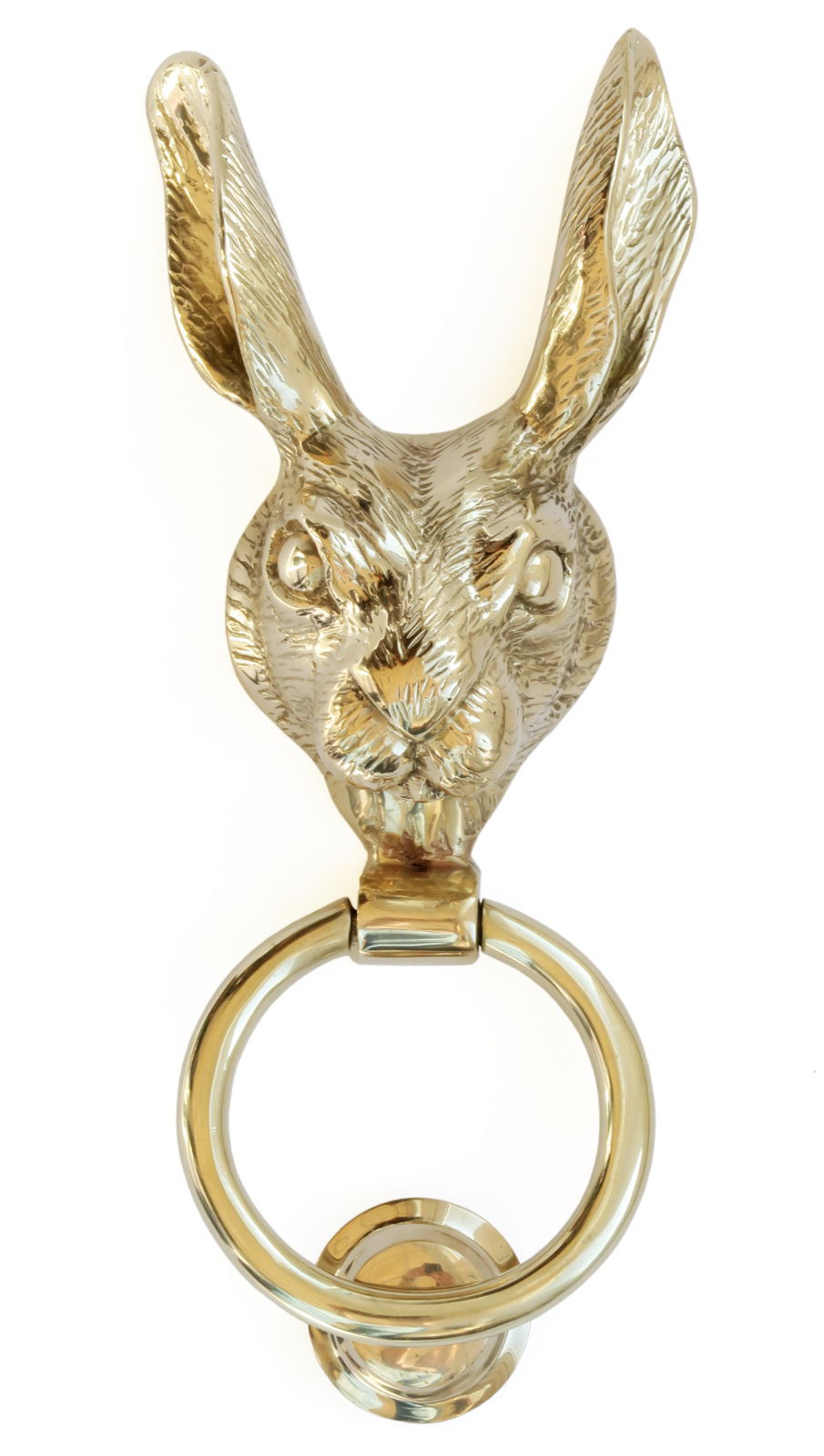 Rabbit Knocker Solid Brass Hare Door Knocker – antique country animal rabbit knockers ...