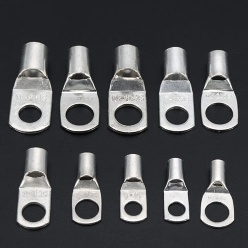 Juego de 90 piezas de terminales de tubo de cobre conectores de crimpado de anillo de terminales de cable de soldadura de batería Foto 4 de 4