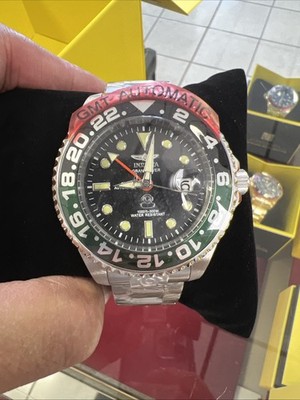 Invicta Pro Diver 47mm Batman Black Blue GMT NH34 Automatic Mens