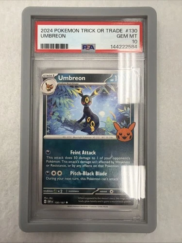 Umbreon 130/197 Sv03: Obsidian Flames Trick Or Trade PSA 10 Gem Mint