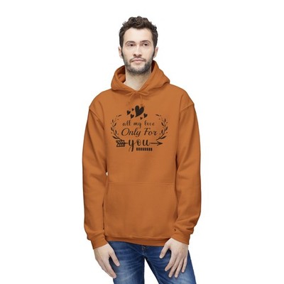 All My Love Only For You Hoodie | Heart Arrow Floral Design