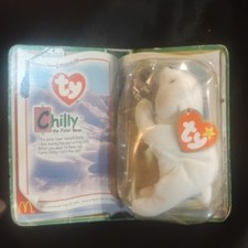Ty Teenie Beanie Babies Chilly the Polar Bear McDonald's Legends 2000