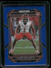 2023 Panini Prizm Draft Picks #169 Clark Phillips III Prizms Blue #/199