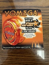 YOMEGA YOYO 3 ORANGE MCDONALDS X-BRAIN NEW NIP