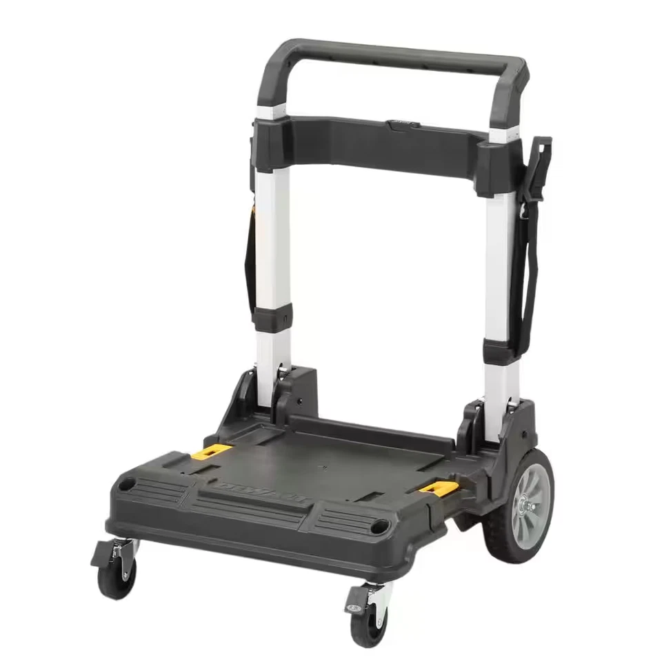 TSTAK Stackable Utility Cart Trolley and TSTAK VI 17 In. Stackable Deep Tool Sto - Image 4 of 4