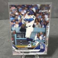 2025 Topps Now World Series Champs Kiké Hernádez Los Angeles Dodgers #WS-12