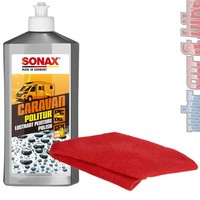 Sonax Caravan Politur 500Ml Mit Wachsanteilen FüR Lack Und Gfk + Mikrofasertuch