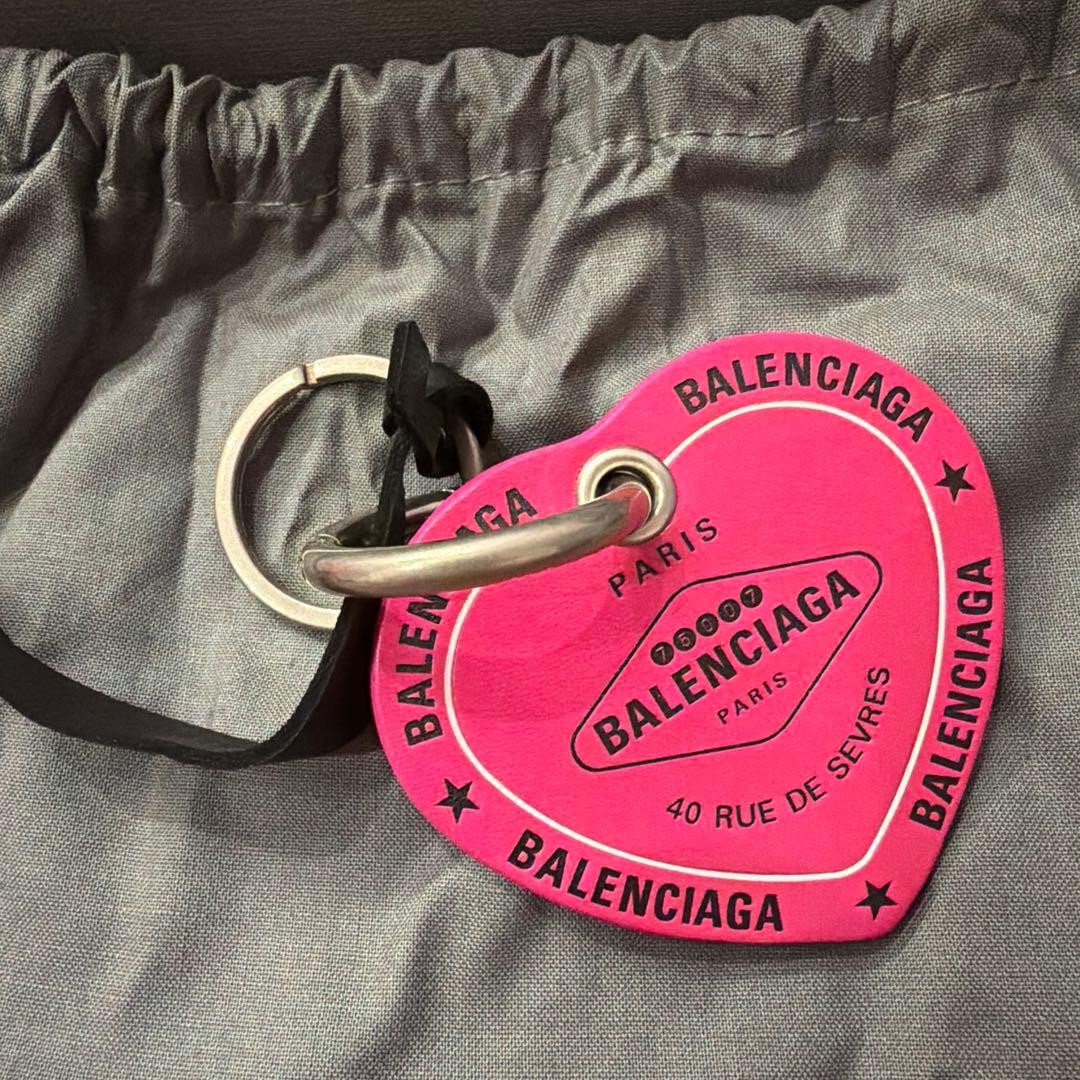 Balenciaga Pink Heart Keyring Limited Edition Women's accessories