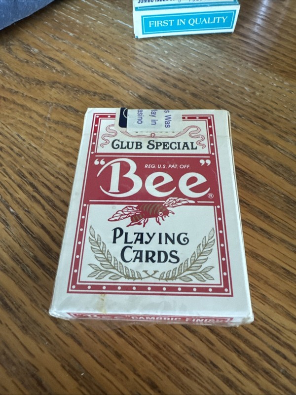 Bee Club Special Casino Theme Playing Cards Card Deck, Game Title Bee