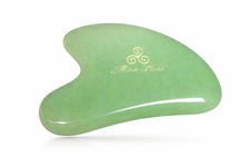 Mina Heal Heart Shape Natural Jade Gua Sha Facial 1 Count Pack of 1 , Green