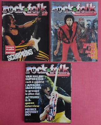 Set 3 ROCK & FOLK 1984 Nr. 206, 207, 211. Komplett. Guter Zustand.