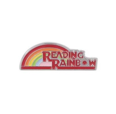 Reading Rainbow Pin Brooch -Children's 80s 90s TV Show Nostalgia Collectible NEW