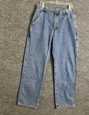 Carhartt Mens Carpenter Jeans Size 32 Blue Medium Wash Denim Work Wear Grunge