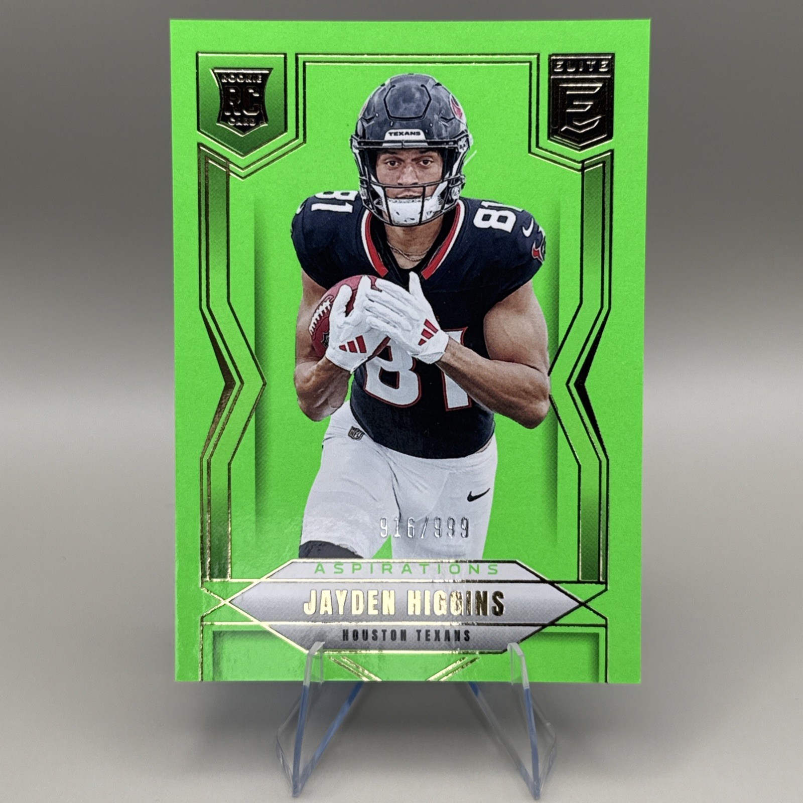 2025 Donruss Elite  Rookies Jayden Higgins #134 Aspirations Lime Green /999 (RC)