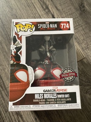 Funko Pop! Marvel Sony Spider-Man Miles Morales (Winter Suit) #774  Bobble-Head