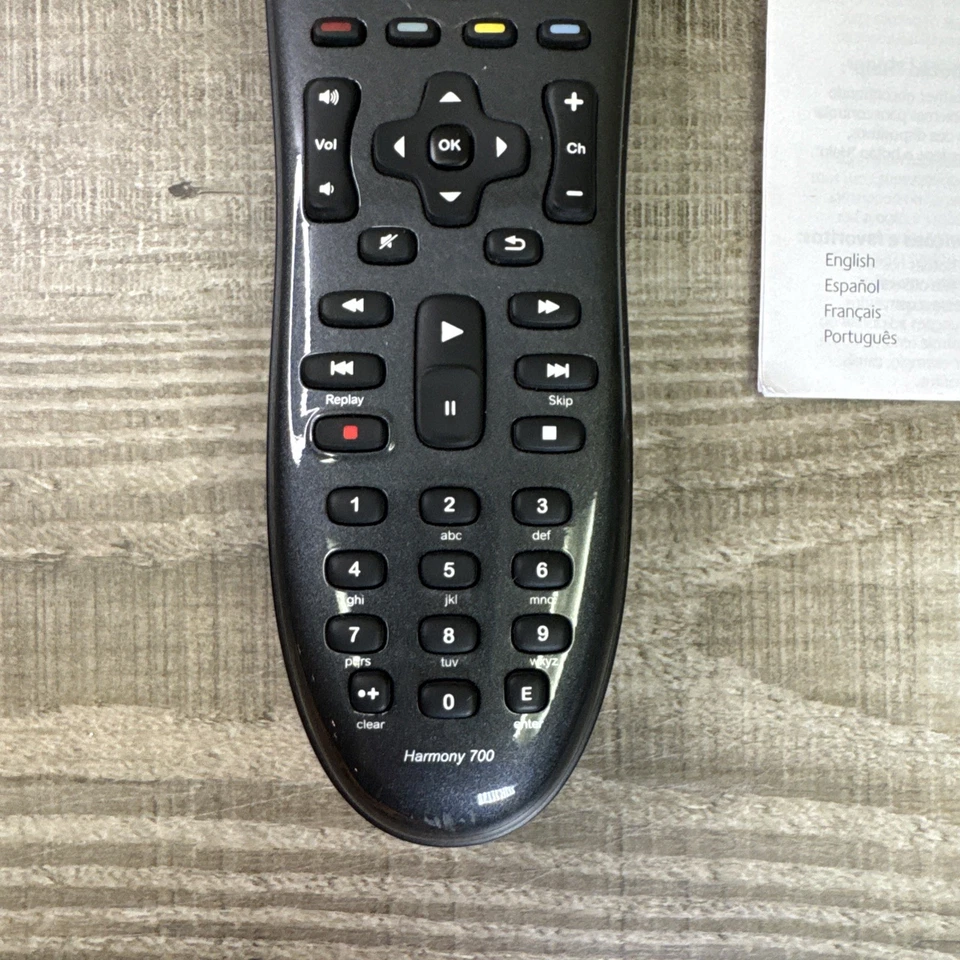 Logitech Harmony 700 Universal Remote Control w/Color LCD Screen w/Maual WORKS - Image 3 of 4