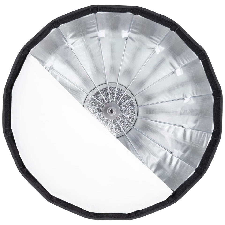 Interruptor de plato Westcott Beauty, interior plateado, 24" Foto 2 de 4