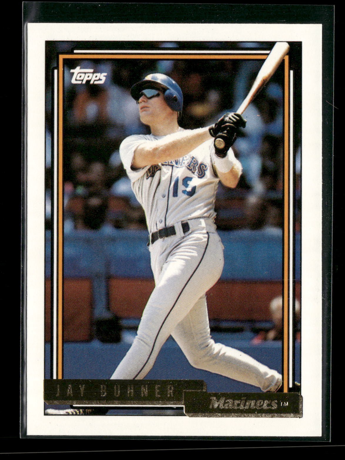 1992 Topps #327 Jay Buhner Gold Seattle Mariners