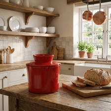 Butter Bell Crock with Lid French Butter Keeper Ceramic Butter Dish Cheese Jar