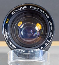 Soligor 28-80mm f3.5-4.5 MC C/D Lens for Canon FD w/Filter + Caps