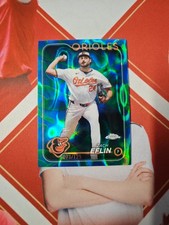 2024 Topps Chrome Baseball Aqua/Blue Lave Zach Eflin /125