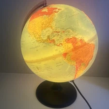 Nova Rico Italy Lumiere Globe Illuminated Earth Table Lamp Light 16” Tall