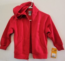 Champion Boys Size XS Zip Front Sweat Shirt Hoodie Jacket Red New With Tag