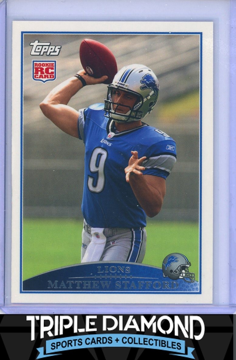 2009 Topps Football #430 Matthew Stafford Rookie RC Lions W154