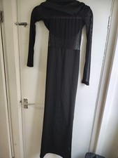 Maxi abito donna Musera con dettaglio spalle scoperte taglia Xs