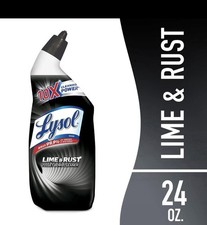 LYSOL Brand Disinfectant Toilet Bowl Cleaner w/Lime/Rust Remover Wintergreen 24