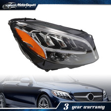 Full Led Headlight Passenger Side For 2019-2021 Mercedes-benz C300 C43 W205