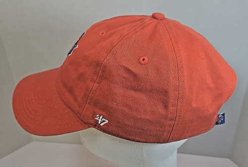 New York Knicks Hat Cap Adult Orange 47 Brand Hardwood Classics Orange Buckle - Picture 2 of 8