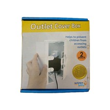 Wappa Baby Double Lock Safety Outlet Cover Box 2 Pack With Switch Plate Covers