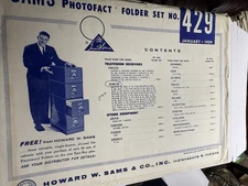 Sams Photofact Set 429 January 1959 TV Radio Service Manuals Philco Zenith