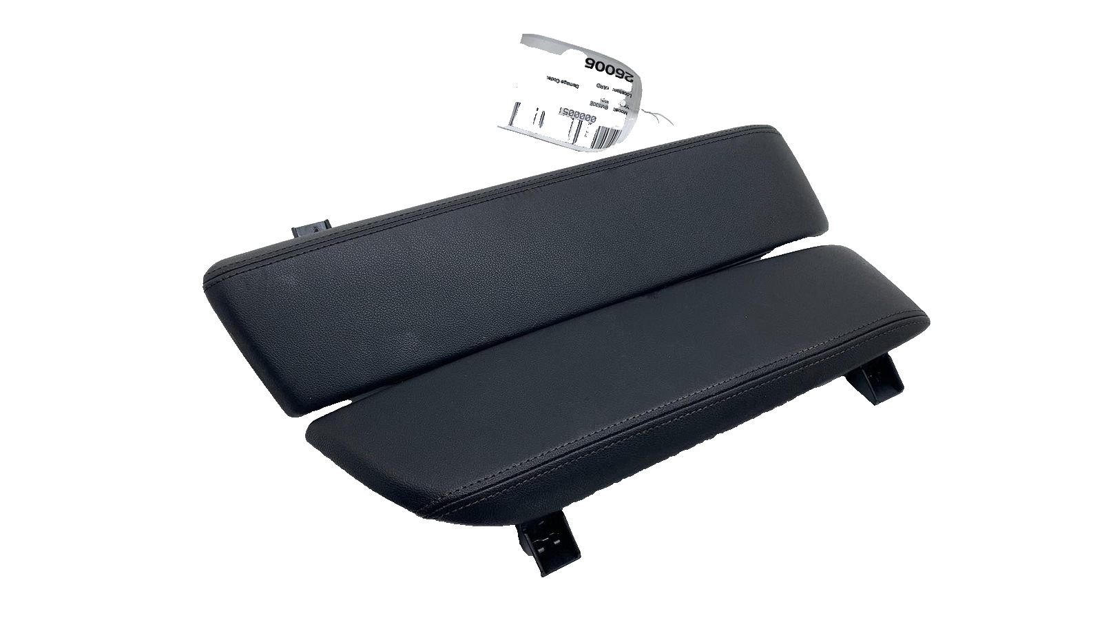 ⭕ 2018-2023 BMW 530e G30 Front Center Console Armrest Pads Black Leather (x2)