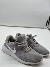 Nike Tanjun Shoes Youth Size 4Y Gray Mesh Running Sneakers Casual 818381-012