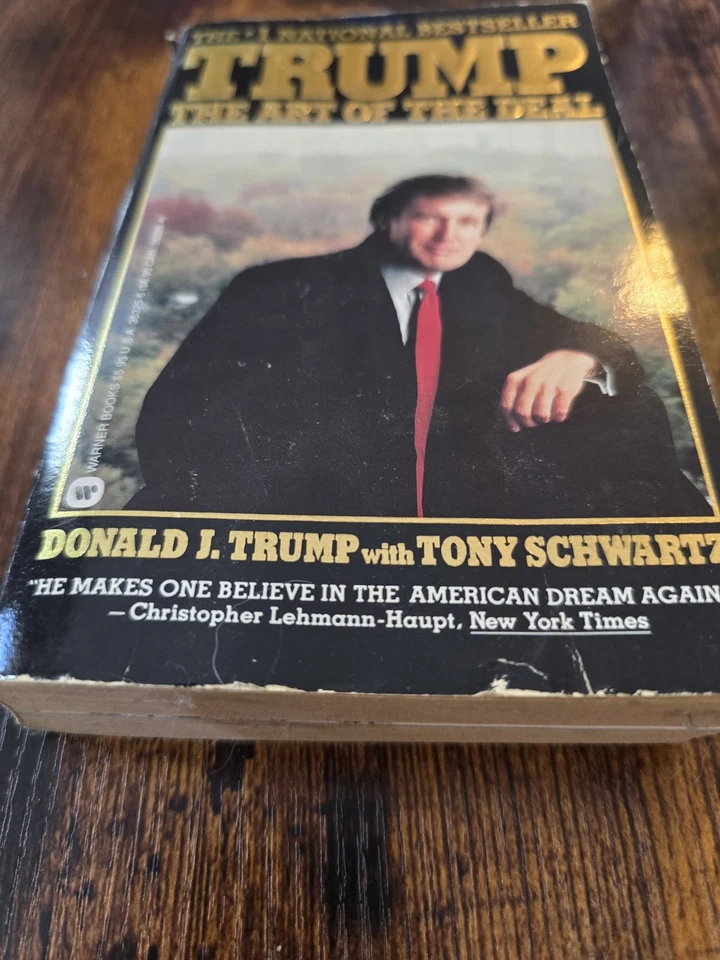 Donald J. Trump The Art Of The Deal W/ Tony Schwartz Book 1987 Vintage - Image 2 of 4