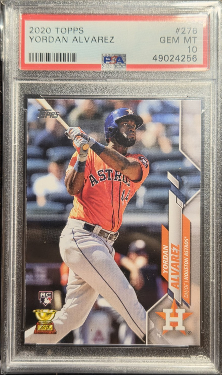 2020 TOPPS SERIES 1 YORDAN ALVAREZ RC #276 - PSA 10 GEM MT! HOUSTON ASTROS view 1