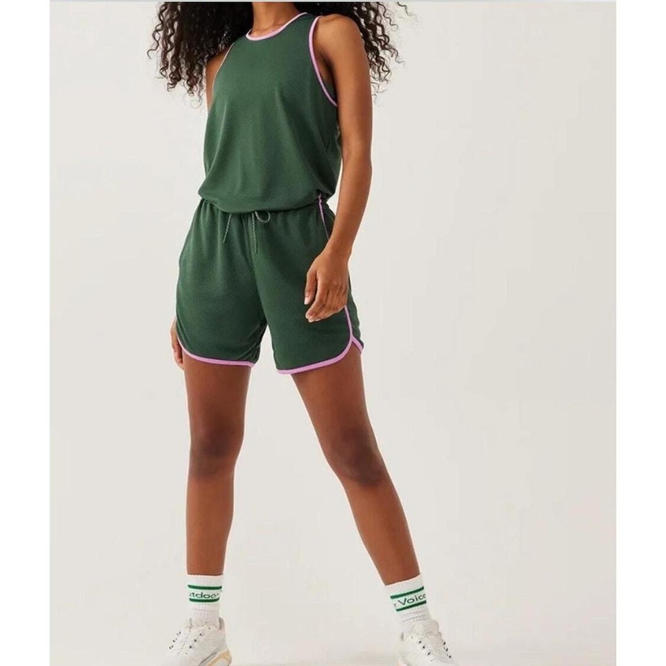 Outdoor Voices RecMesh 5" Athletic Shorts Green/Purple Size Small eBay