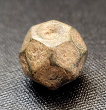 BYZANTINISCHE ISLAMISCHE BRONZE POLYHENDRAL VOGELAUGE M&Uuml;NZE GEWICHT 5 DIRHAM um 900 n. Chr.
