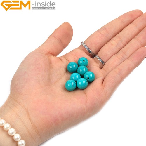 Strang Blau Türkis Perlen Naturstein Lose Perlen Schmuckherstellung 15" 8mm - Bild 36 von 56