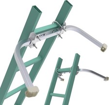 Ladder stabilizer with non-slip rubber backin...