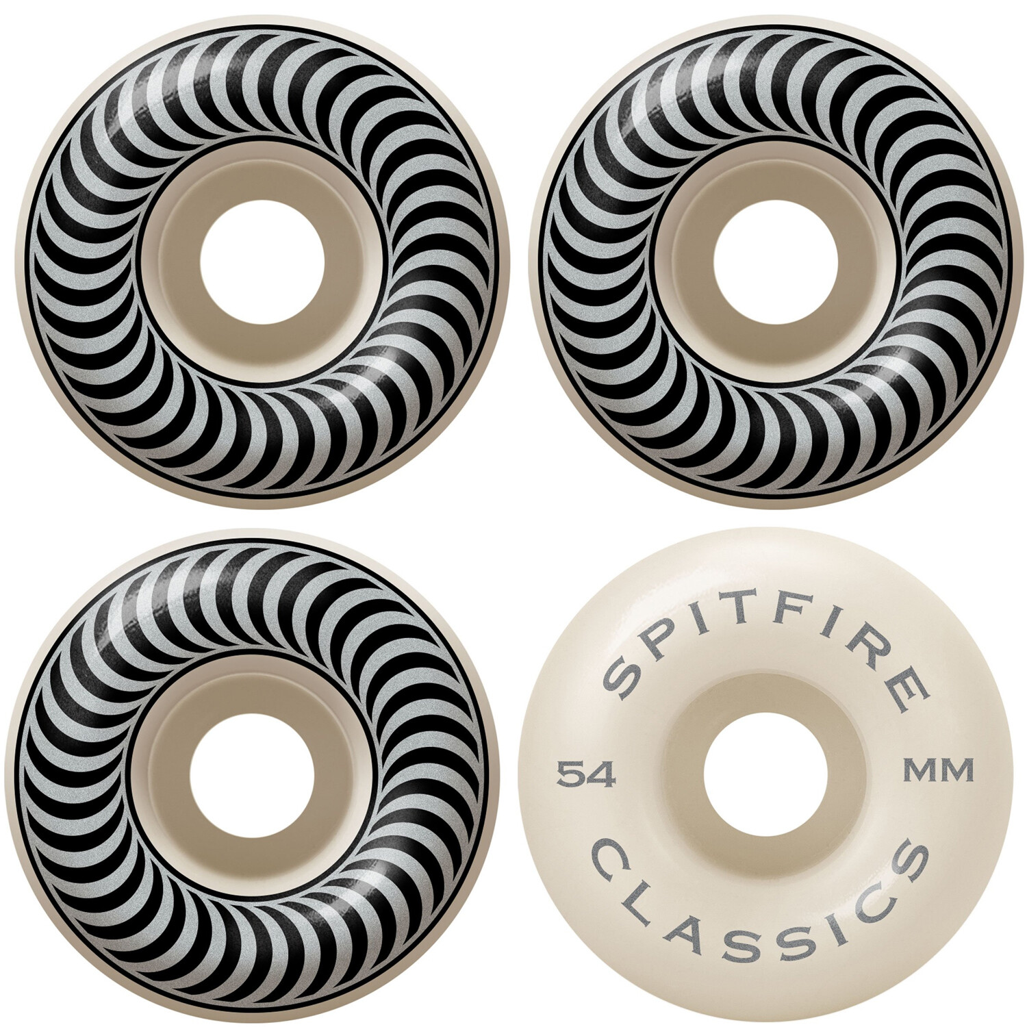 Wheels 54mm Classics Silver/white