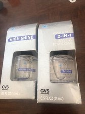 Beauty 360 Prep Set 2 in 1 BASE TOP COAT Nails High Shine Top Coat