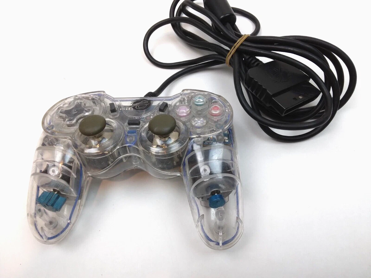 PlayStation 2 Pelican See Through Wired Controller with 8 Foot Cord