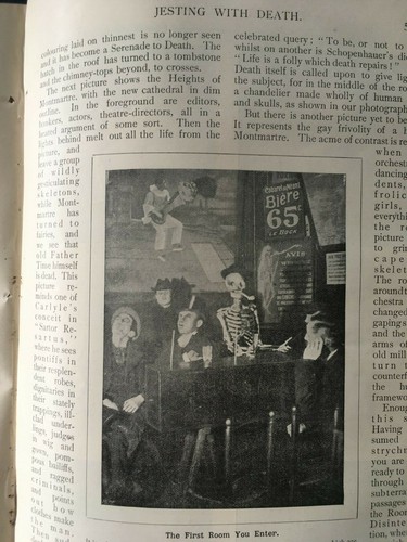 Makabres Todeskabarett Montmartre Fotografie Bayly Garet seltene alte Artikel 1899 - Bild 2 von 11