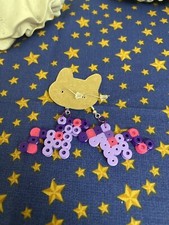 Twilight Sparkle, My Little Pony Perler Bead Earrings - Handmade