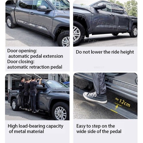 Fits for ISUZU D-MAX DMAX 2020-2023 Deployable Electric Running Board side step - Picture 5 of 7