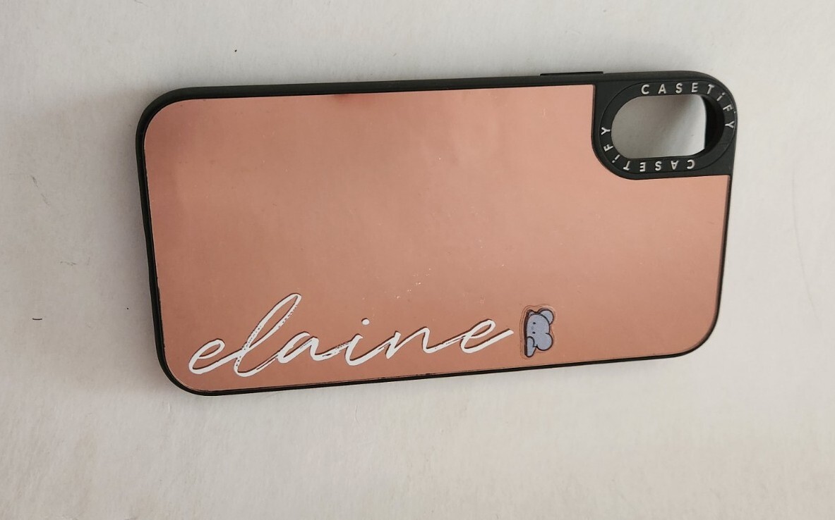 iPhone XR Castify Rose Gold Mirror Case Personalized for Elaine-image